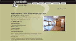 Desktop Screenshot of coldriverconstruction.com