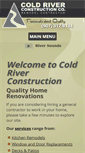 Mobile Screenshot of coldriverconstruction.com